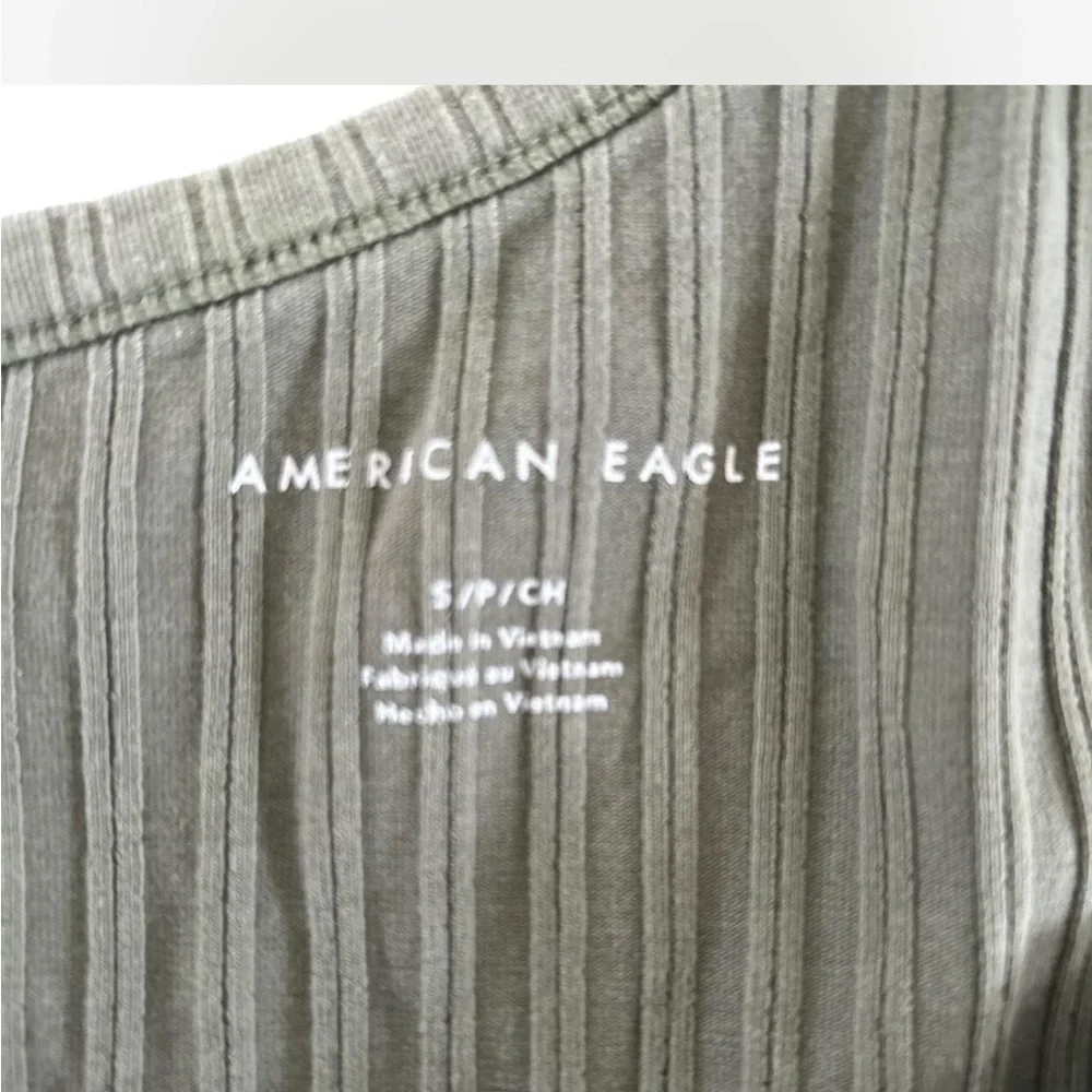 One-Shoulder Ribbed Top - Green - Picture 3 of 3